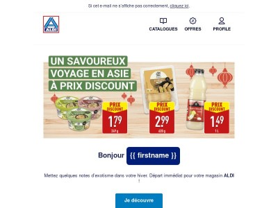 L'Asie débarque chez ALDI