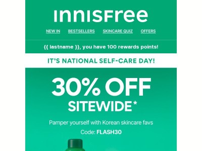 FLASH SALE! 30% OFF Sitewide