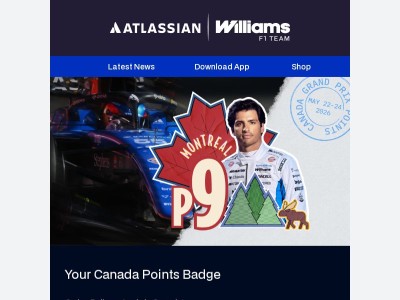 Your Points Badge from Montreal!  🇨🇦🏁