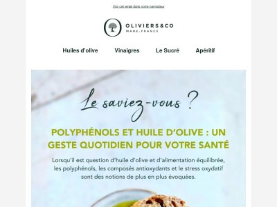 L'huile d'olive et les polyphénols 🌿