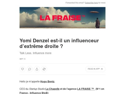 Yomi Denzel est-il un influenceur d’extrême droite ?