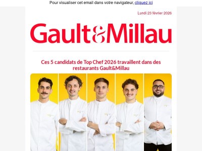 Top Chef 2026 : 5 candidats issus de restaurants Gault&Millau ⭐