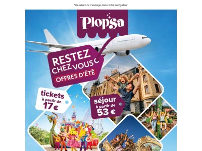 ➡️ Jusqu’à 20 % de réduction sur votre séjour à Plopsaland.