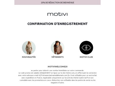 Notification d’enregistrement effectué