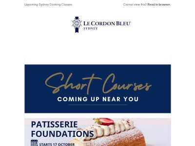 Discover new skills with Le Cordon Bleu Sydney's upcoming short courses