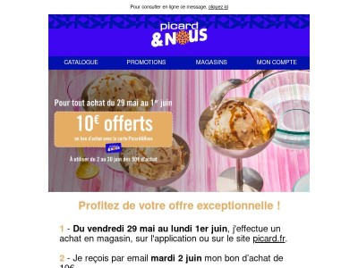 Recevez 10€ en bon d'achat...