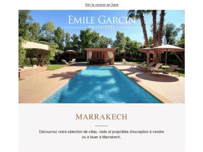 🌴 Marrakech : une sélection de propriétés à vendre et à louer