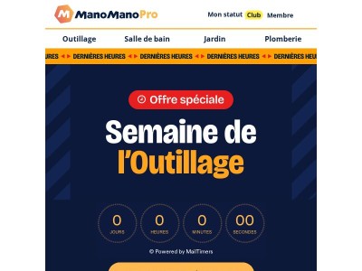 Semaine de l'Outillage : plus que quelques heures pour vous équiper⏳