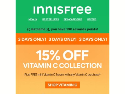 15% OFF Vitamin C Collection