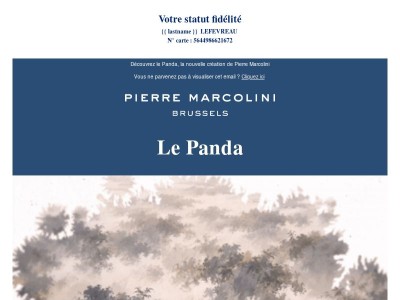 Voici le Panda, la nouvelle création de Pierre Marcolini