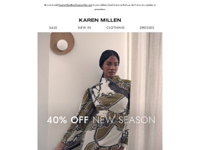 NEW SEASON | Shop 40% Off