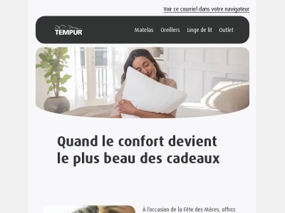 {{ lastname }}, fête des Mères : offrez-lui le confort qu’elle mérite !