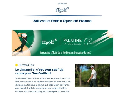 Votre rendez-vous ffgolf (07/10/26)