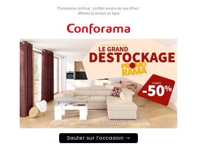 🔥 Grand Déstockage Promorama : jusqu’à -50% !