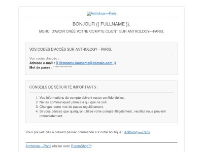 [Anthology—Paris] Bienvenue !