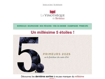 {{ firstname }}, toutes les sorties primeurs 2025 ici !