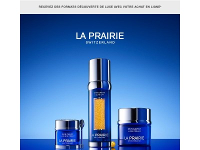 Découvrez les icônes de La Prairie et profitez d'une offre exclusive de bienvenue.