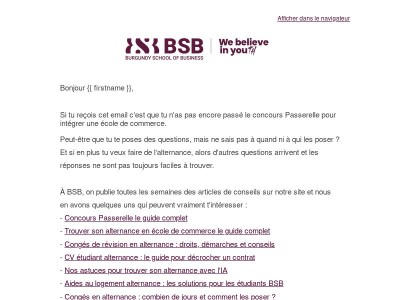[Concours Passerelle] Ton dossier spécial Passerelle et alternance