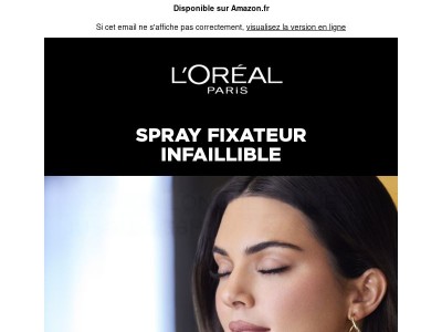 Spray Infaillible : 3 secondes pour fixer. 36 heures pour briller ✨