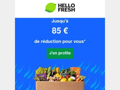 Des dîners frais & faciles avec jusqu'à 85 € de réduction + dessert offert à vie*