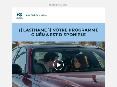 Découvrez la programmation de votre cinéma