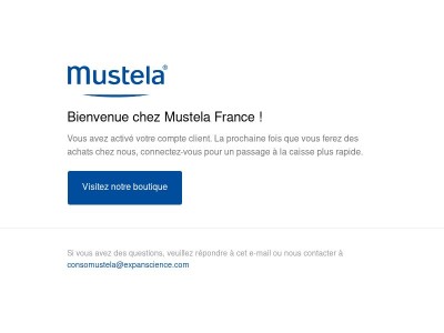 Confirmation du compte client