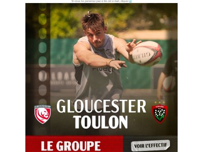 🏉 Le groupe pour Gloucester