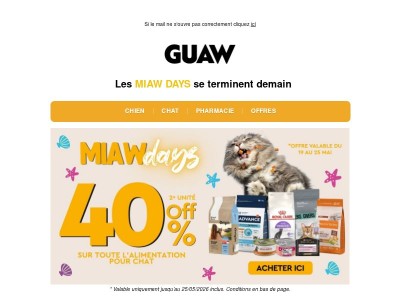 ⚡Derniers jours pour profiter de -40% sur la 2e unité