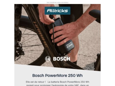 Bosch PowerMore 250 Wh : faites le plein d’autonomie !