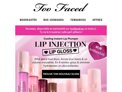NOUVEAUTÉ : NOUVELLES TEINTES DE PLUMPING GLOSS