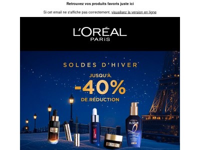 Jusqu'à -40% ✨ les soldes continuent