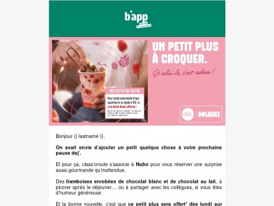 Lundi, votre pause dej’ aura un petit plus 👀