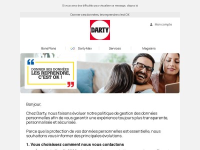 Mise à jour de notre Politique de protection des données personnelles