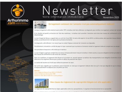 ARTHUIMMO.COM - NEWSLETTER NOVEMBRE 2025