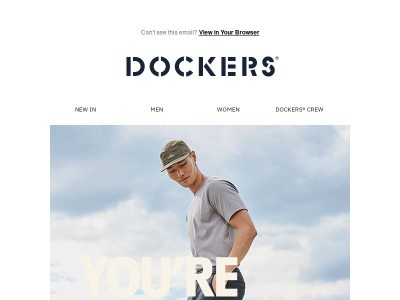 Hi {{ lastname }}, welcome to the Dockers® Crew!