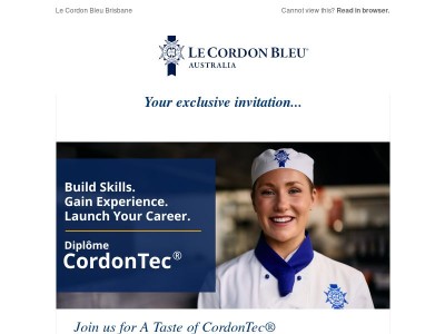 You're Invited to A Taste of CordonTec®
