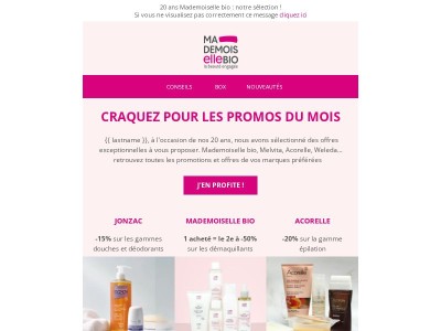 {{ lastname }}, nos promos du mois vont vous plaire ❤️‍🔥