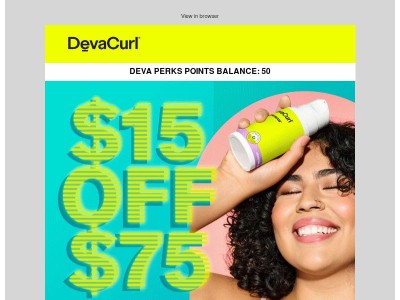 🎉 Treat Yourself: $15 OFF $75+