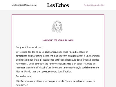 Nouveaux profils au sommet ?