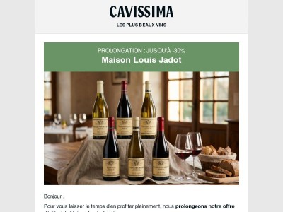 ⚡ Prolongation : Vente Flash Louis Jadot