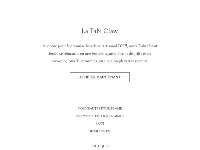 Début : Notre nouvelle forme Tabi