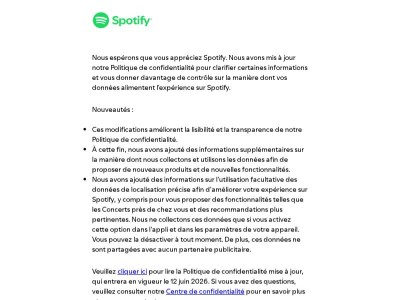 Mise à jour de notre Politique de confidentialité