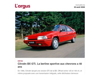 Les électriques dépassant 500 km d'autonomie réelle, la BX GTI a 40 ans, Bison Futé : les prévisions pour le dernier week-end d'août, à bord du XPeng L03