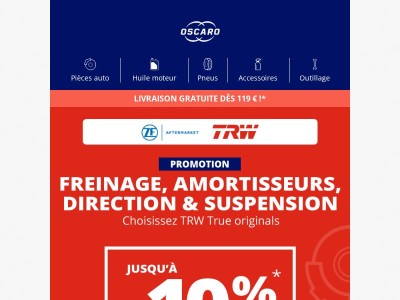 👨‍🔧 Promo sur la marque TRW !