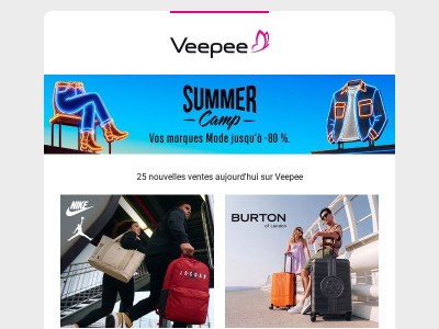 Aujourd'hui : Nike et Jordan, Burton of London, La cave à spiritueux et 22 autres ventes sur Veepee