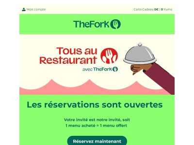 Tous au Restaurant : réservez maintenant !