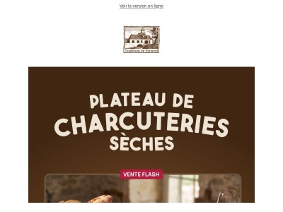 Le plateau de charcuterie à -34% : ne manquez pas notre Vente Flash