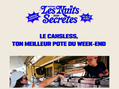 100% Cashless : le seul moyen de paiement des Nuits 👀