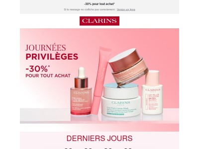 ⏳ DERNIERS JOURS pour profiter de nos Journées Privilèges