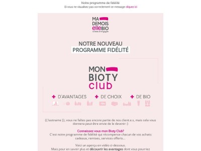 Découvrez notre programme de fidélité {{ lastname }}!